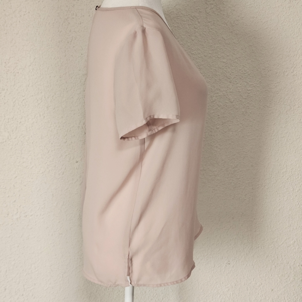 Forever 21 Beige Short Sleeve Blouse - Small - Picture 4 of 7